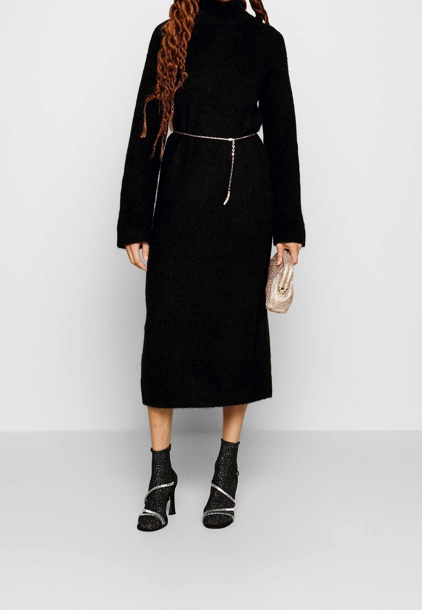 Selected Femme Tall Jumper jurk - zwart