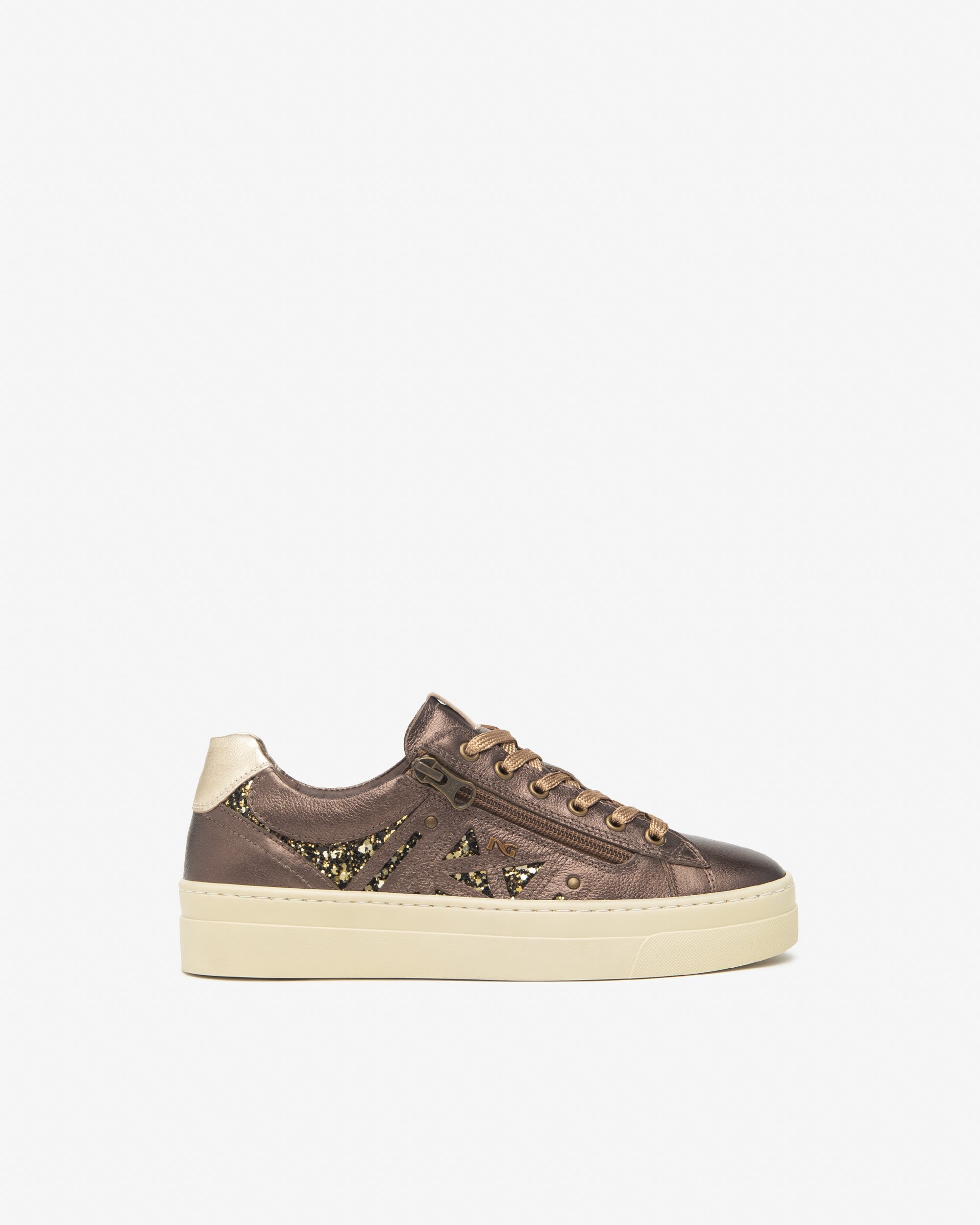  Damen-Sneaker aus Leder und Funktionsmaterial