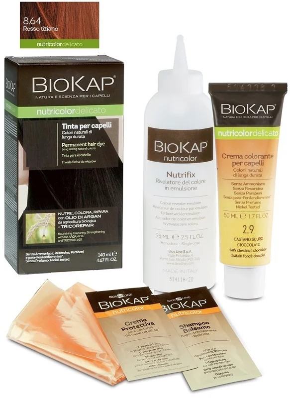 BIOKAP Biokap Nutricolor Delicato 8,64 barva na vlasy Rouge Titien