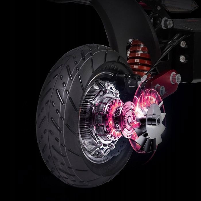 Patinete eléctrico BOYUEDA Q7 Pro Max - 2 motores de 1600 W - Batería de 52 V y 28 Ah - Neumáticos de 10 pulgadas - Autonomía de 110 km - Pantalla LCD