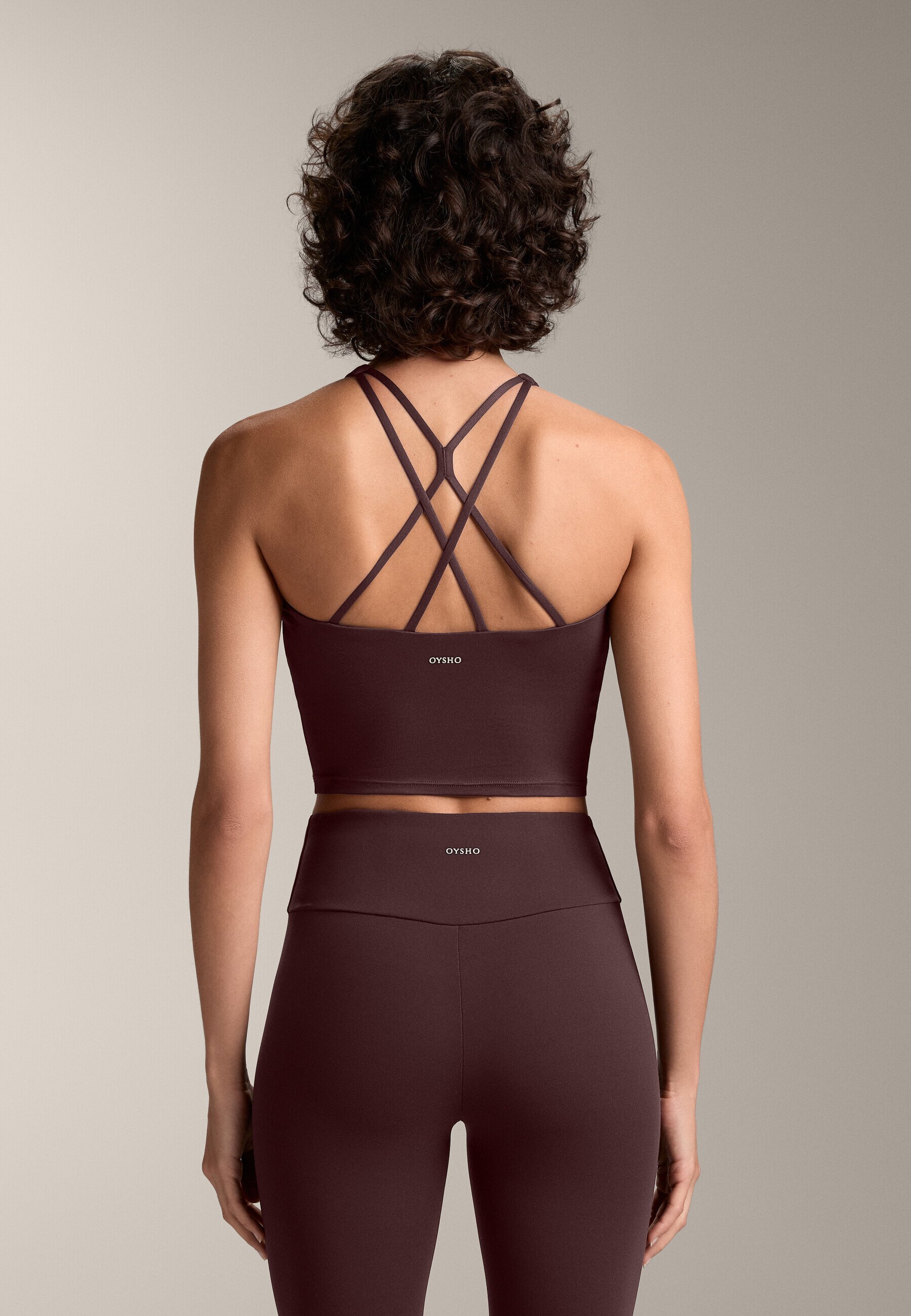 OYSHO COMFORTLUX BANDEN MET CUPS - Top - bruin