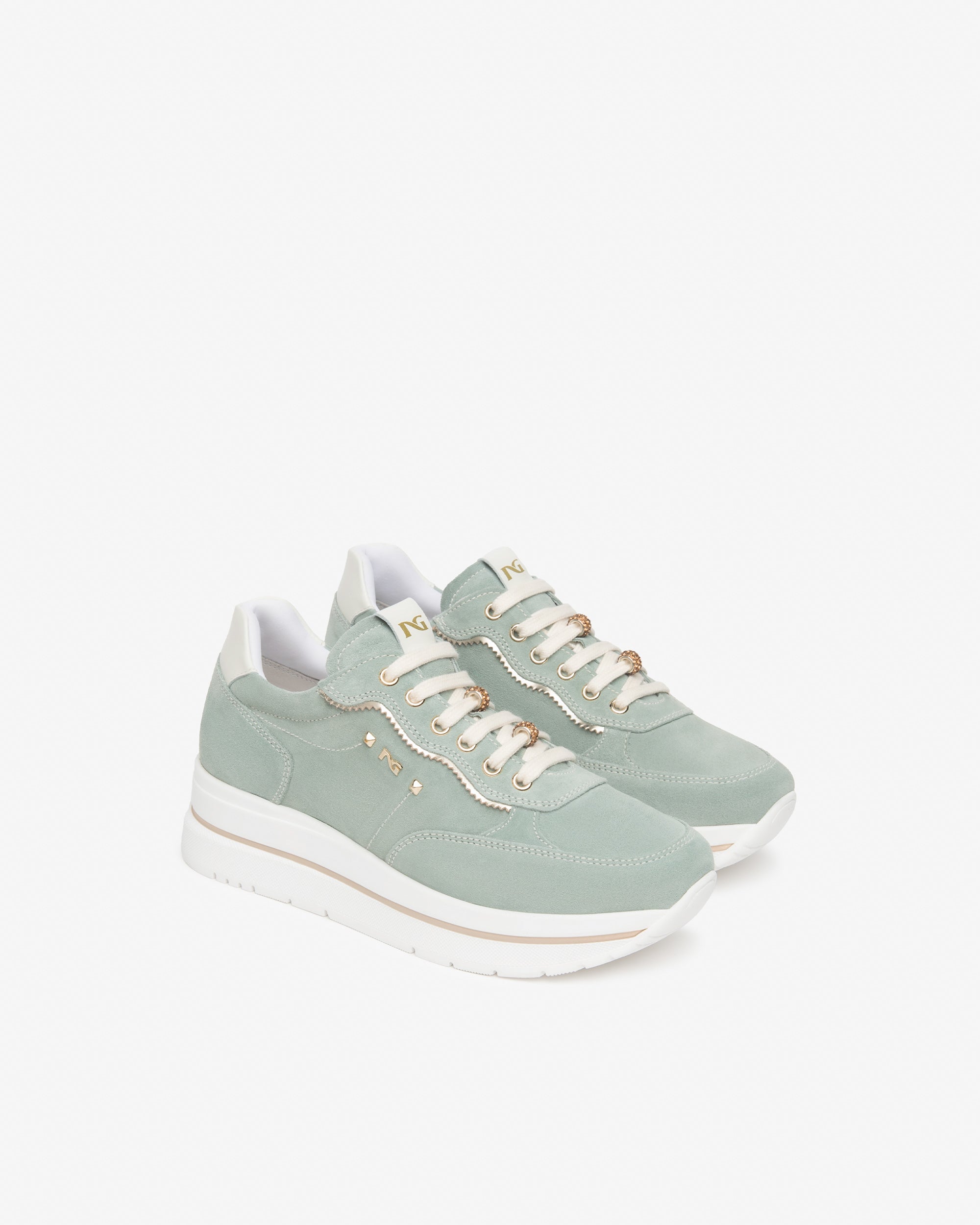  Damen-Sneaker aus Wildleder und Funktionsmaterial
