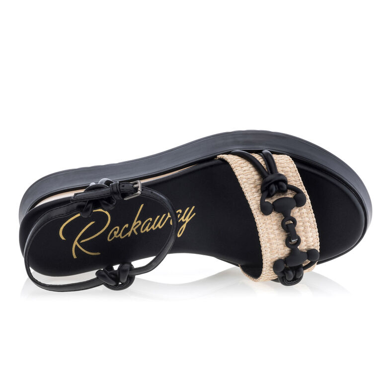 Schwarze Damensandalen / Zehenfreie Schuhe