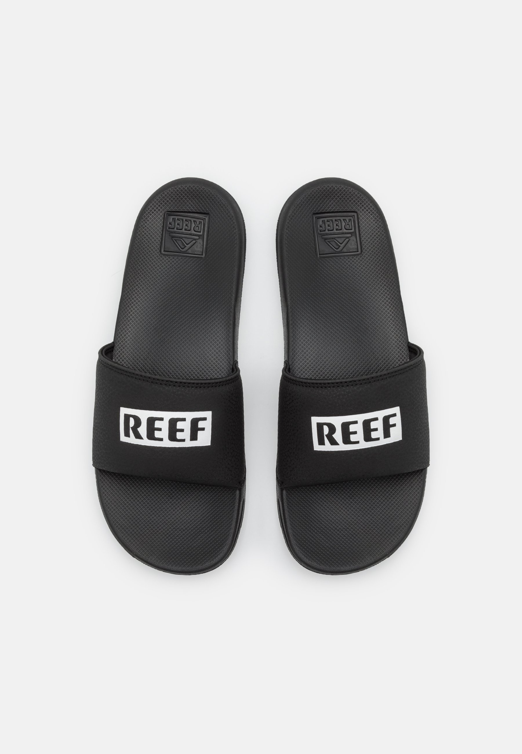 Reef ONE SLIDE - Mules - zwart/wit