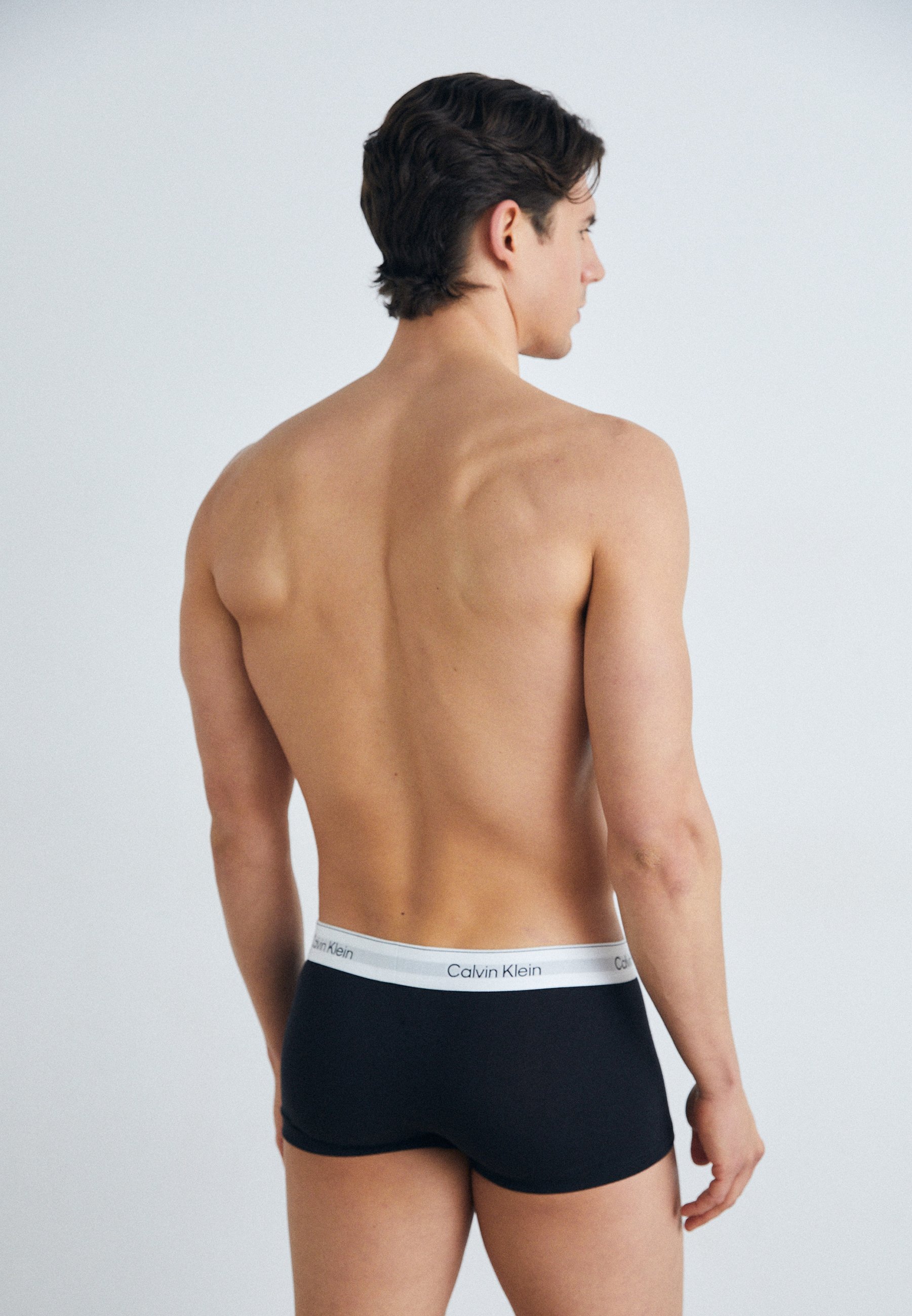 Calvin Klein Underwear LOW RISE TRUNK 3-PACK ICON COTTON STRETCH - Broekjes - zwart
