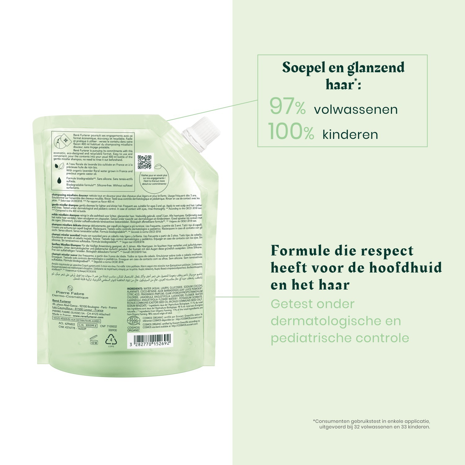 René Furterer Naturia blagi micelarni šampon - 400 ml