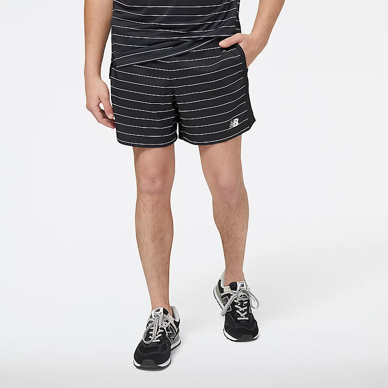 Accelerate Herren-Shorts mit Print, 5 Zoll – SCHWARZ