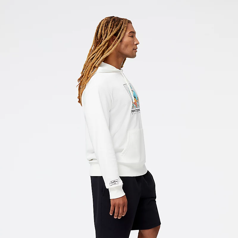 Męska bluza z kapturem Hoops French Terry – SÓL MORSKA