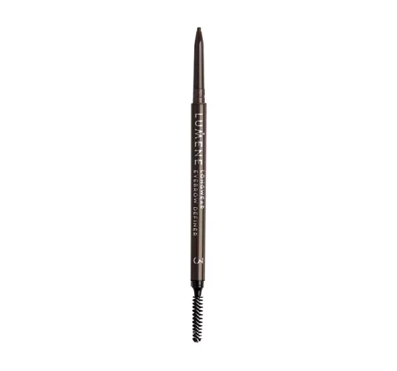 LUMENE LONGWEAR EYEBROW DEFINER WEGAŃŚKA AUTOMATYCZNA KREDKA DO BRWI 3 ASH BROWN 0,09G