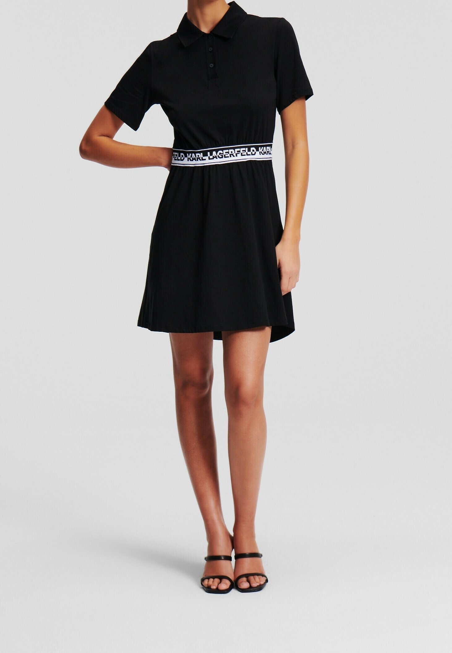 KARL LAGERFELD Jerseykleid - schwarz