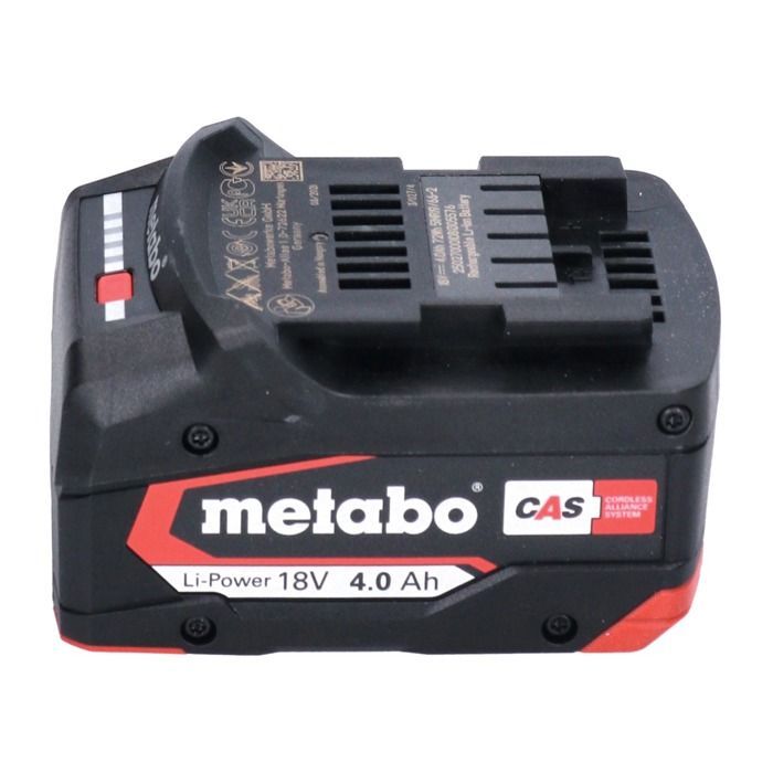 Amoladora angular inalámbrica Metabo - W 18 7-125 - 18 V - 125 mm - Batería de 4,0 Ah - metaBOX