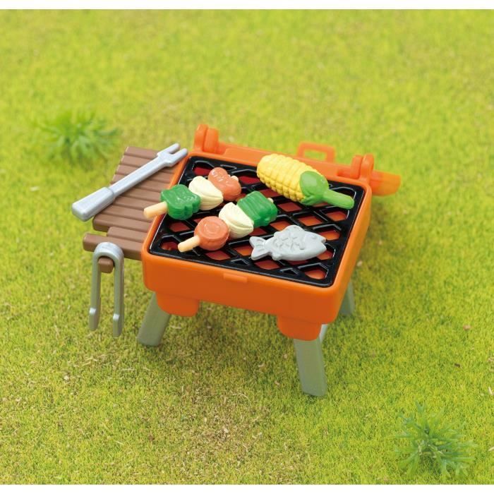 Miniature figurine - SYLVANIAN FAMILIES - The Elephant Girl and her picnic set