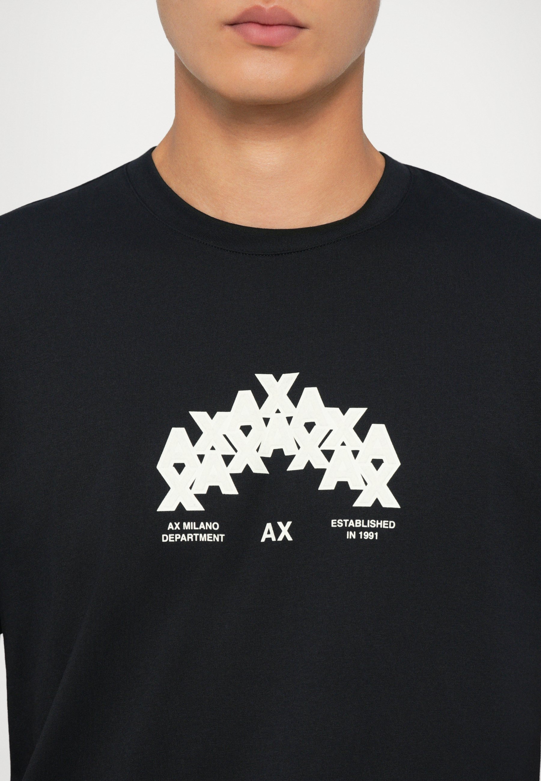 Camiseta Armani Exchange com estampa - azul marinho escuro