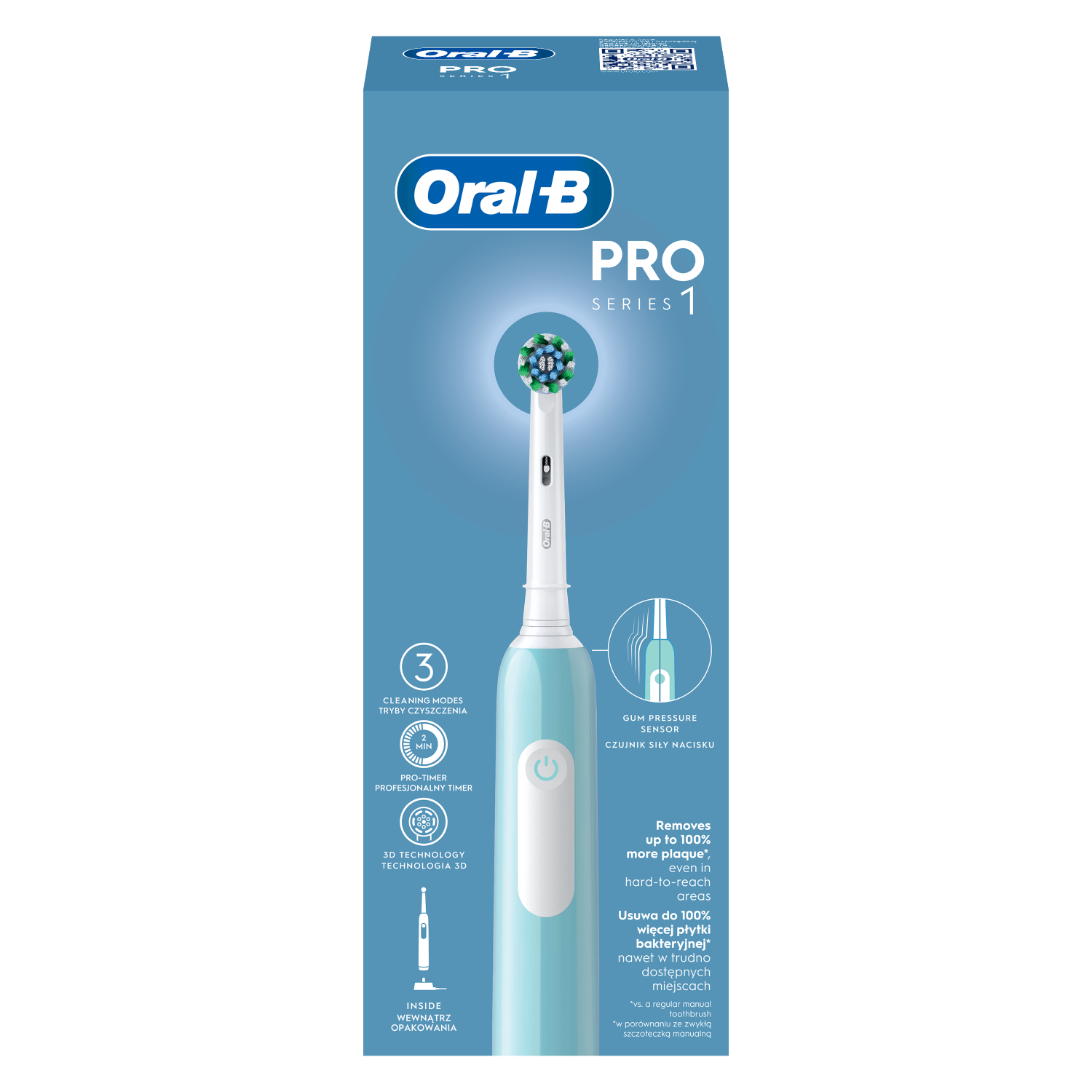 Periuță de dinți electrică Oral-B Pro 500 Cross Action 1 buc.