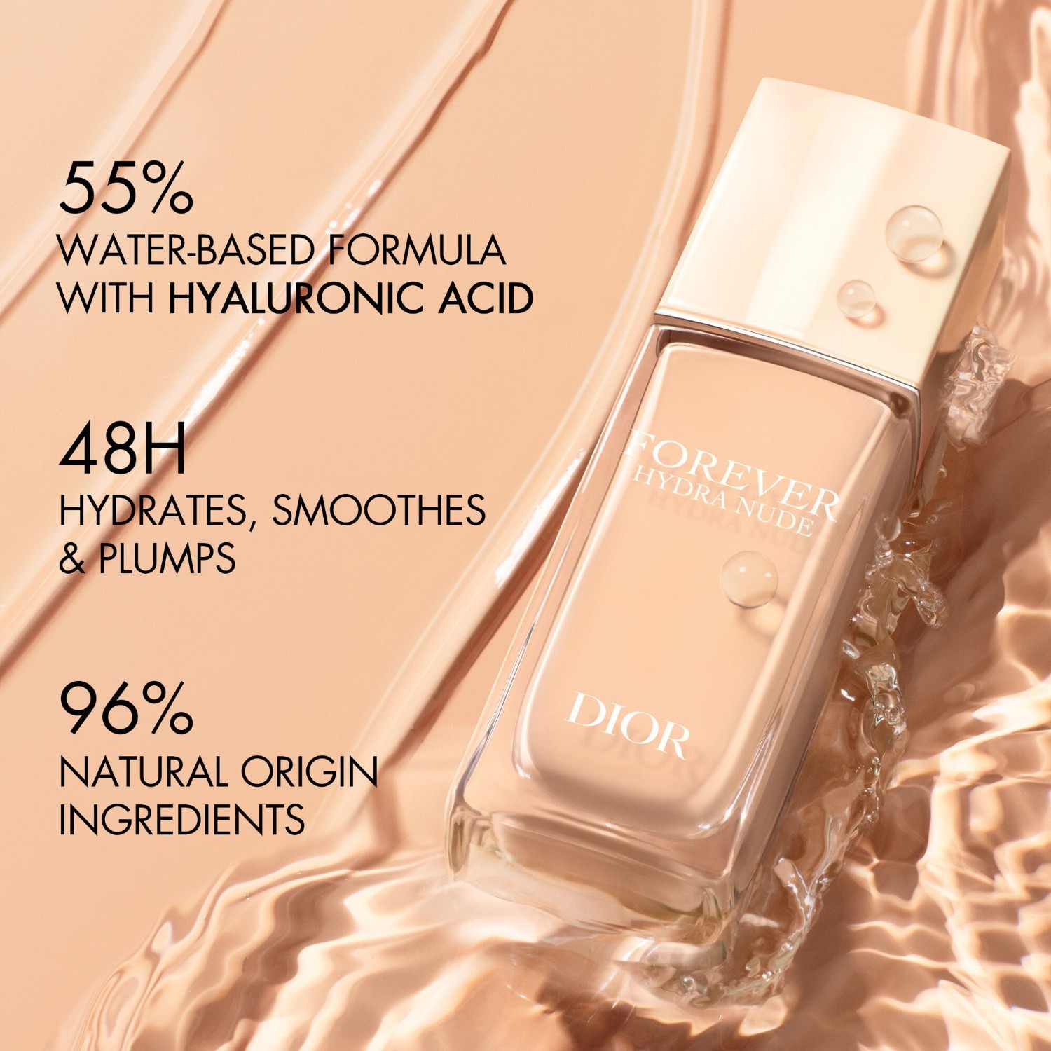 DIOR tekući puder Dior Forever Hydra Nude - 30 ml