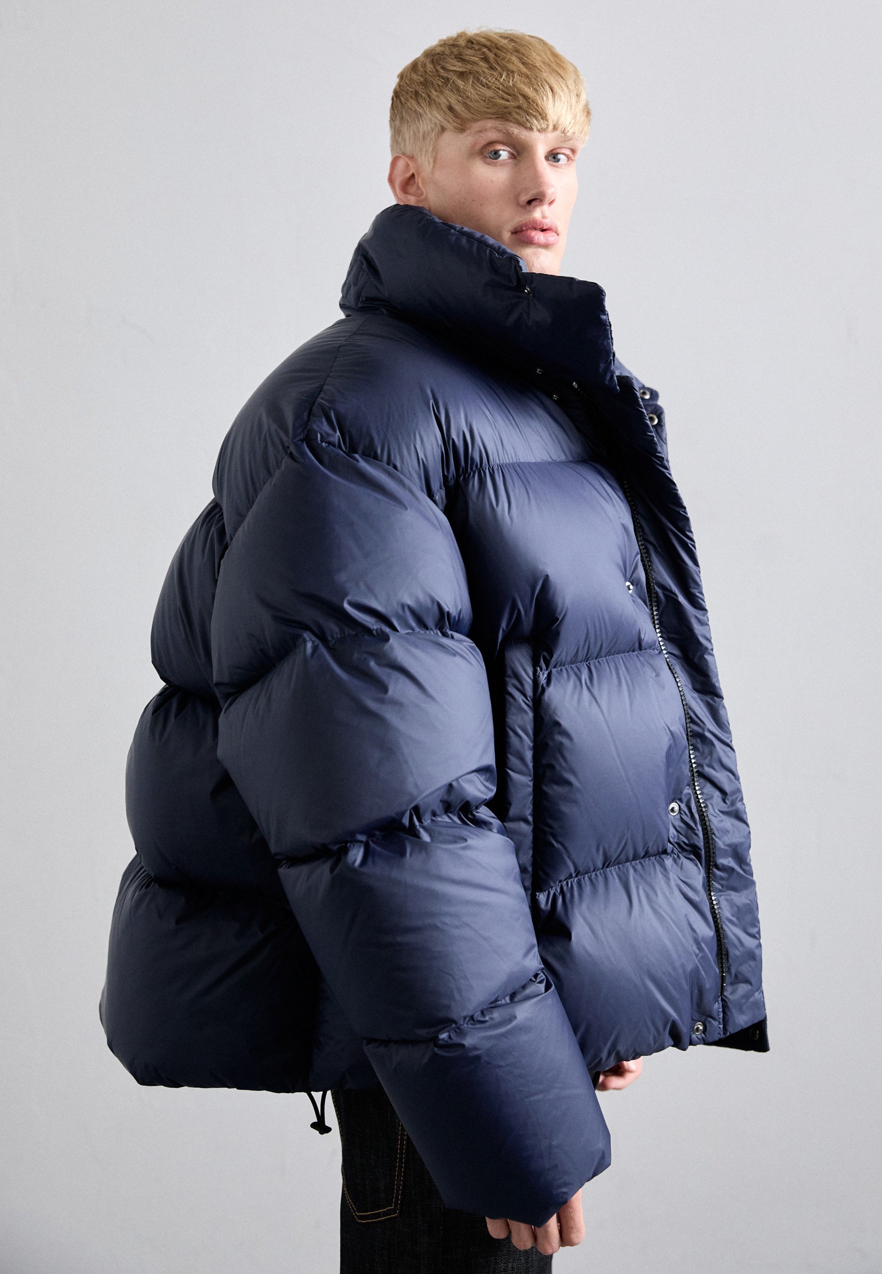 DSQUARED2 ICON PUFFER - Donsjack - marineblauw