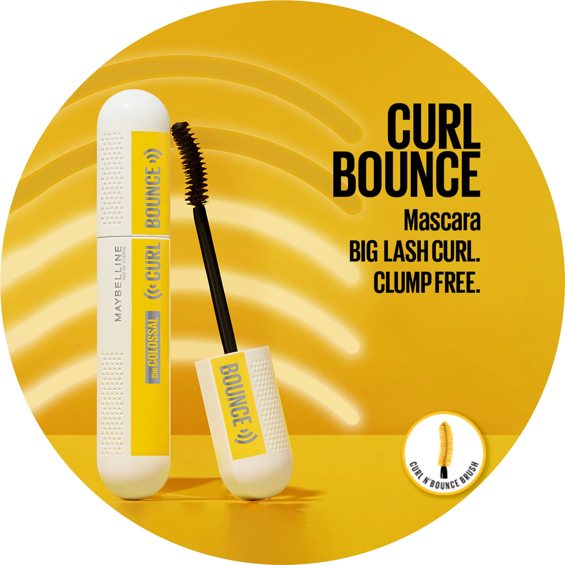 Maskara Colossal Curl Bounce crna - Maybelline