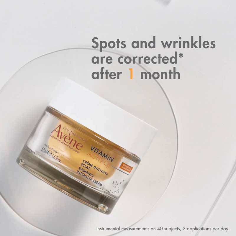 Avène Vitamin Activ Cg Radiance Intensive Cream, creme iluminador antirrugas com vitamina C.