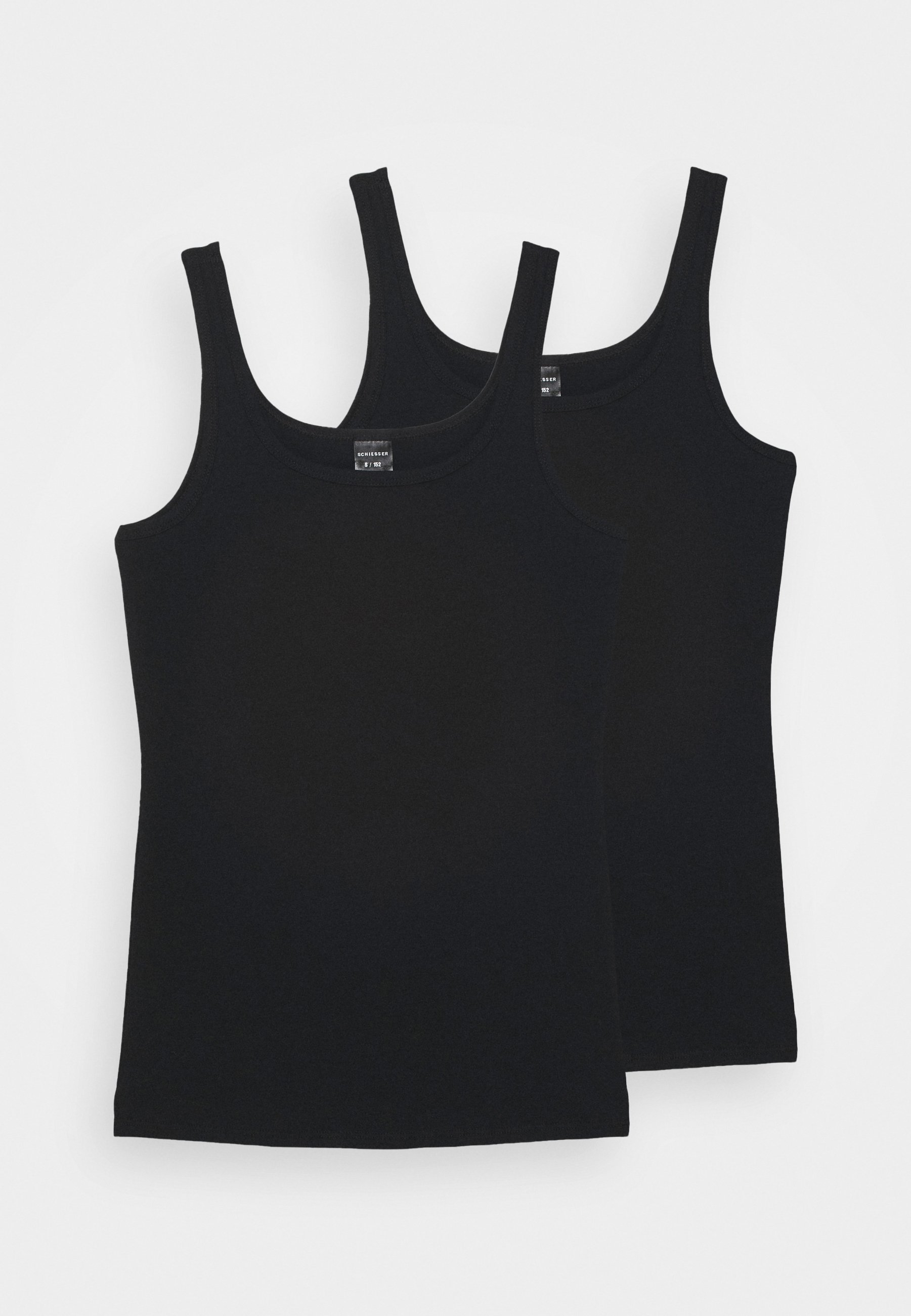 Schiesser 2 PACK - Onderhemd - schwarz