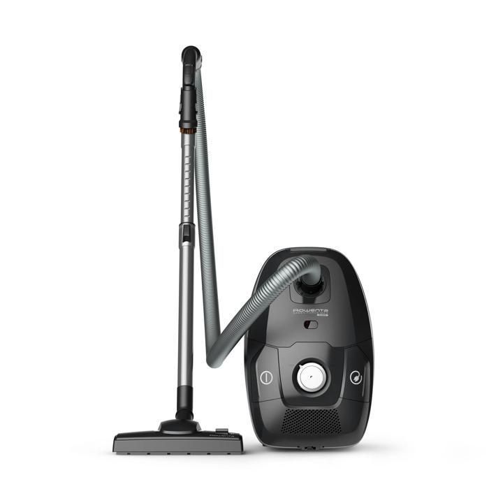 Aspirapolvere con sacco Rowenta, motore a basso consumo da 900 W max, design ecologico, ultra silenzioso, filtrazione ad alta efficienza RO6136EA