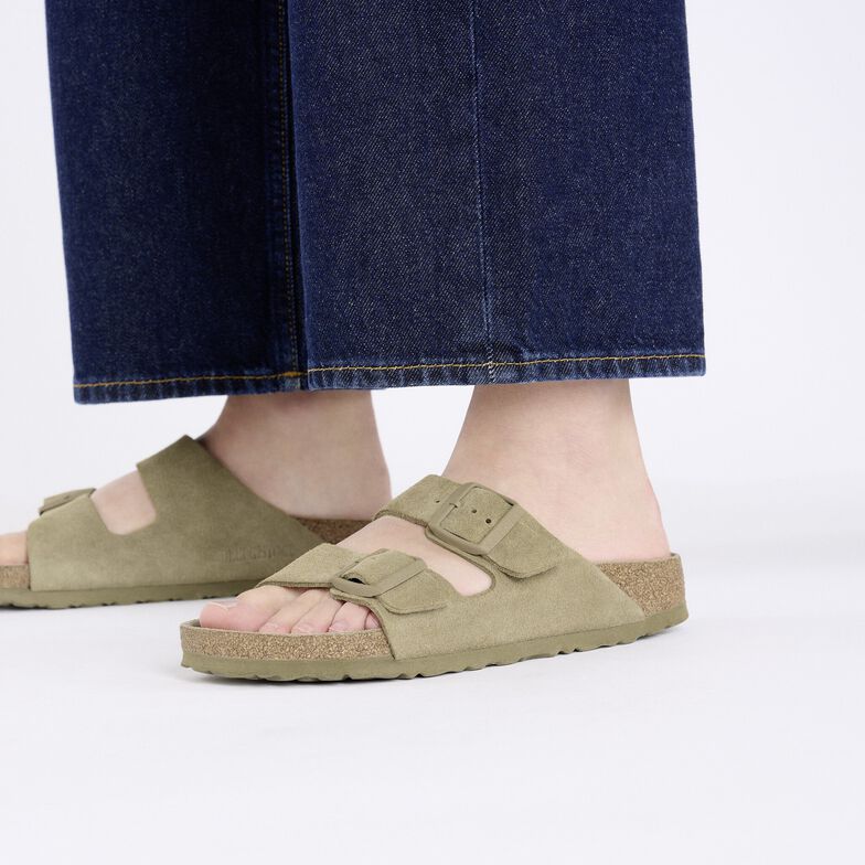 Arizona plantare morbido Pelle scamosciata - Faded Khaki Faded Khaki