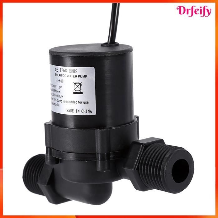 Bomba de circulación AKOZON - Mini 12V CC sin escobillas - 600 L/h - Altura de elevación de 2,8 m - Bajo nivel de ruido