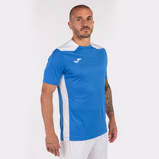  Camiseta Manga Corta Joma Championship Vi Royal Blanco