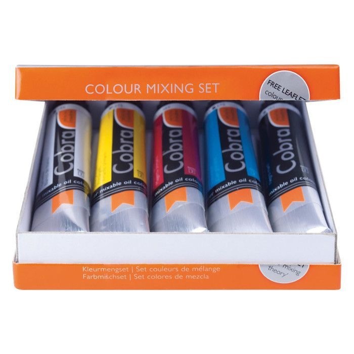 tubes of oil paint - Primary colors - Water-soluble - Cobra