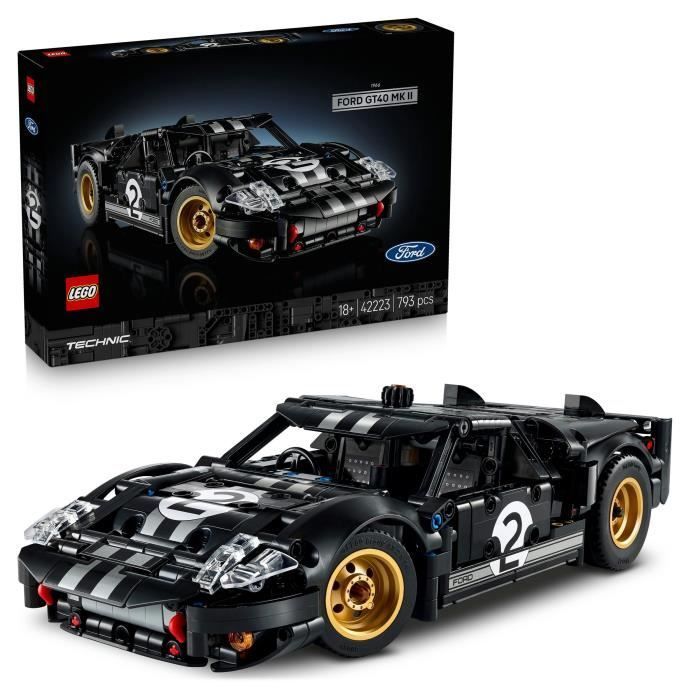 LEGO Technic 42223 La Voiture de Course 1966 Ford GT40 MKII - Set pour Adulte - Maquette