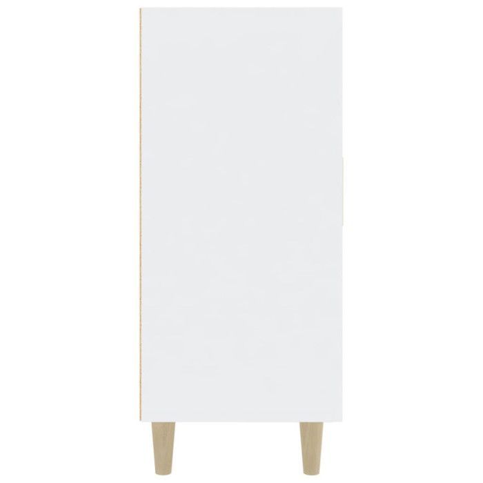 812492 vidaXL Wit dressoir 90x34x80 cm Samengesteld hout