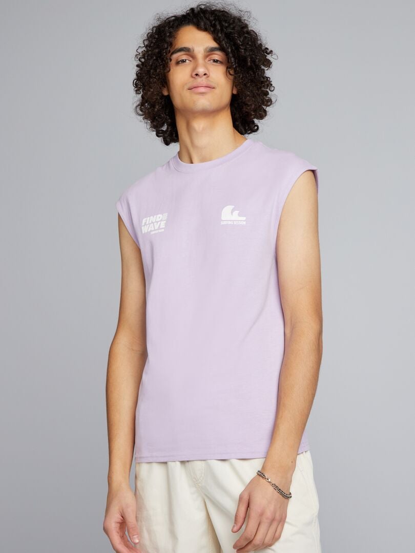 Regata estampada - ROXA