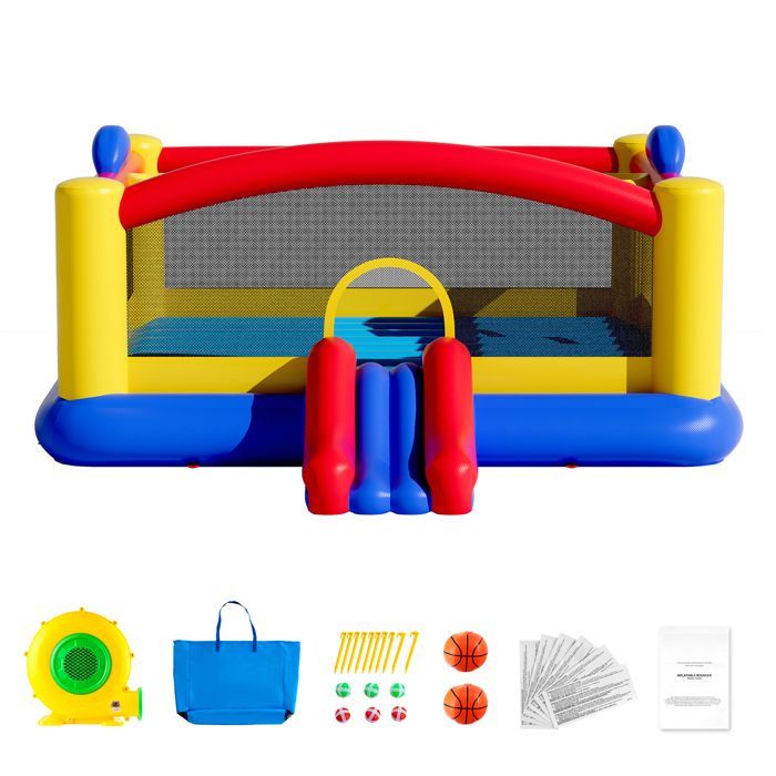 Inflatable House - Duoku - Outdoor Play House - 177x173x80 Inches - Premium Material - For Children Ages 3 to 10