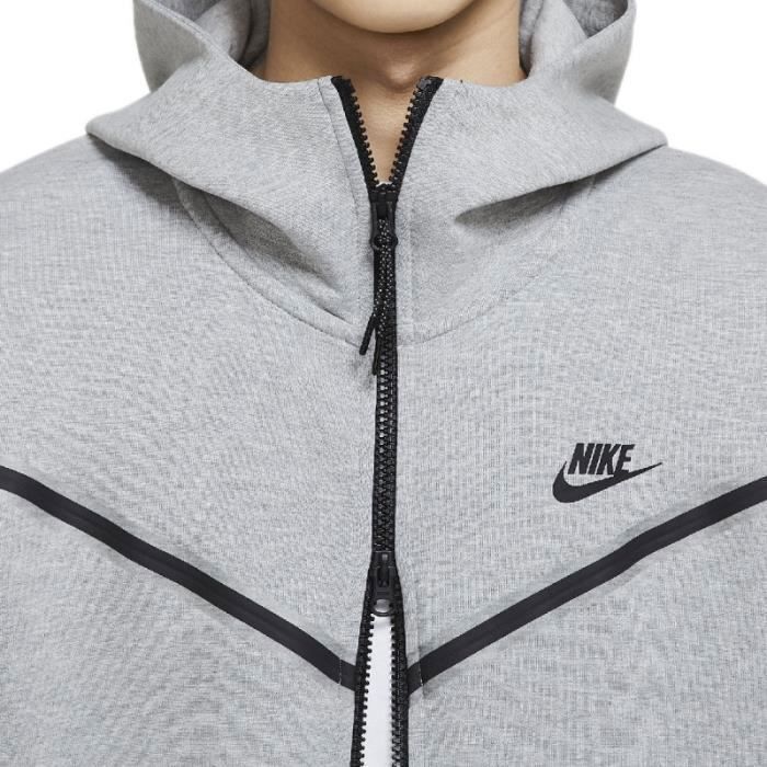 Tracksuit Jacket - Nike - TECH FLEECE FULL ZIP HOODIES - Men's - Grey - Indoor Fitness