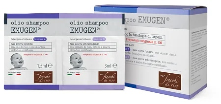 Shampoing à l'huile d'émugène et flocons de riz Fdr