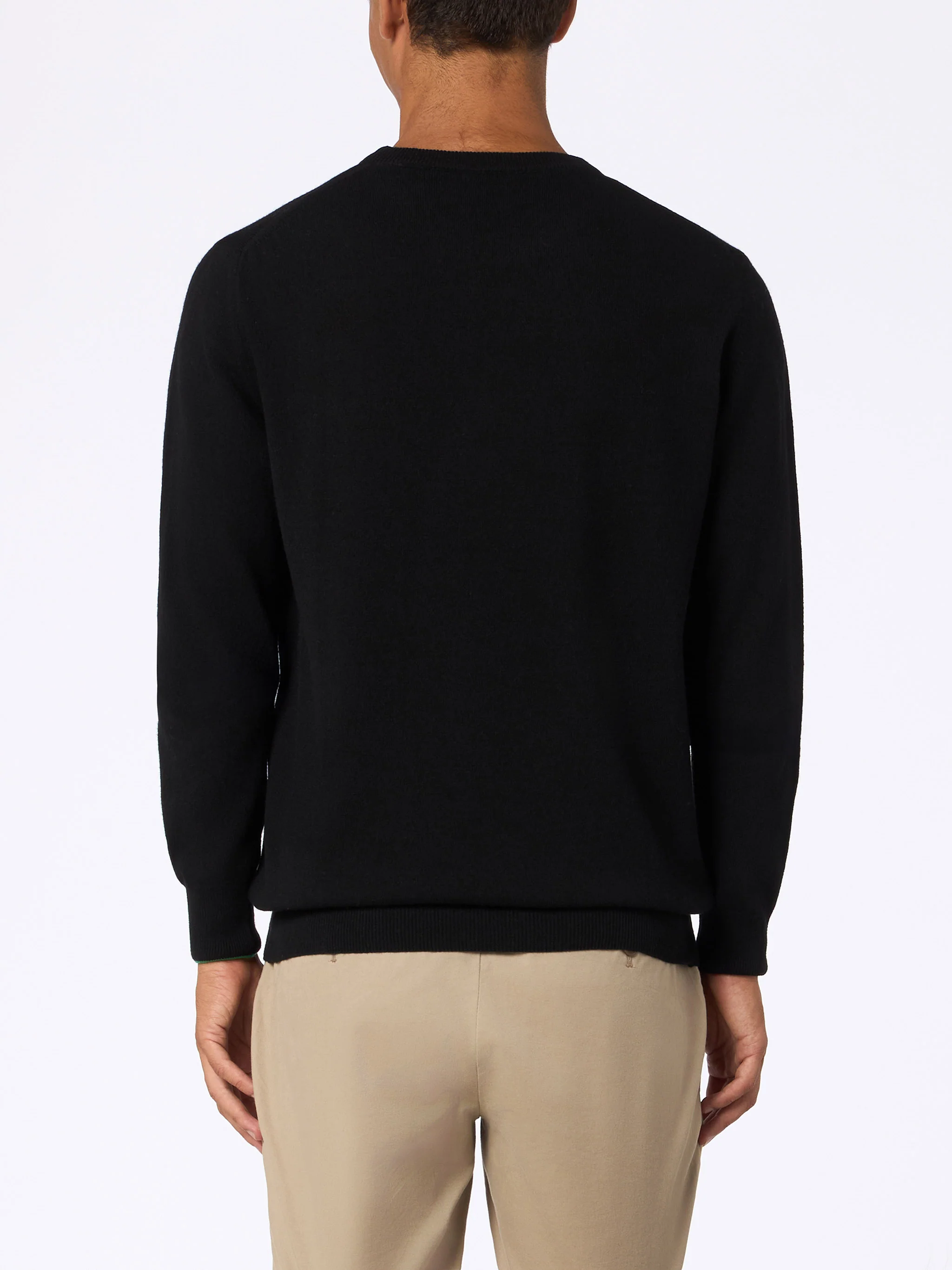 Man Black Sweater Heron with 