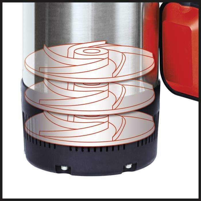 Bomba sumergible Einhell GC-PP 900 N (900 W, profundidad de inmersión de 7 m, cable de 10 m)