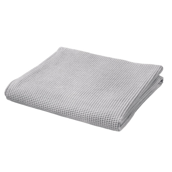 Cotton blanket piqué, 150 x 210 cm, light grey