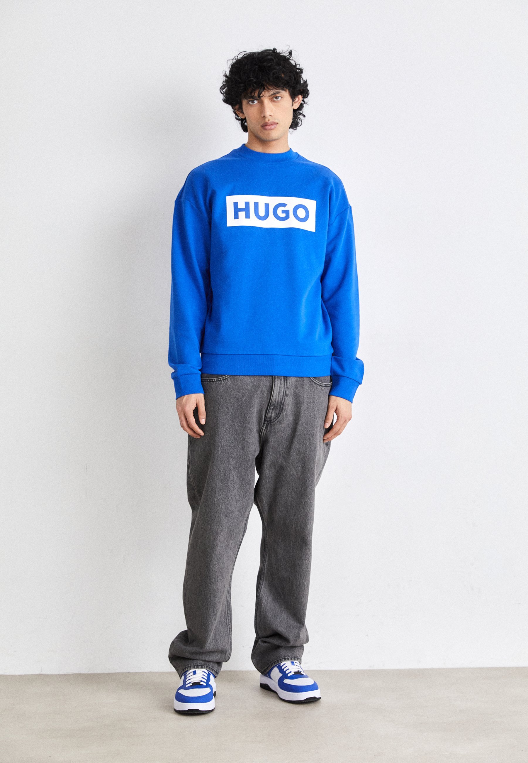 HUGO NIERO - Sweatshirt - open blauw