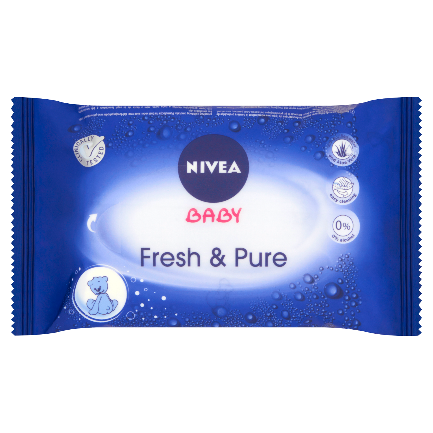 Nivea vlhčené obrúsky pre deti 63 ks Fresh Pure