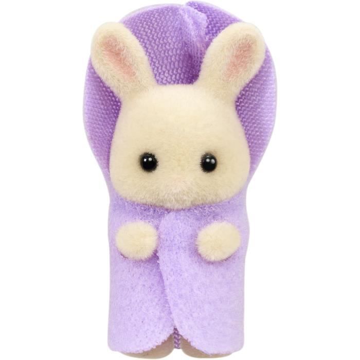 Miniaturfiguren – SYLVANIAN FAMILIES – 5707 – Cremefarbene Kaninchen-Drillinge und Badezimmeraccessoires
