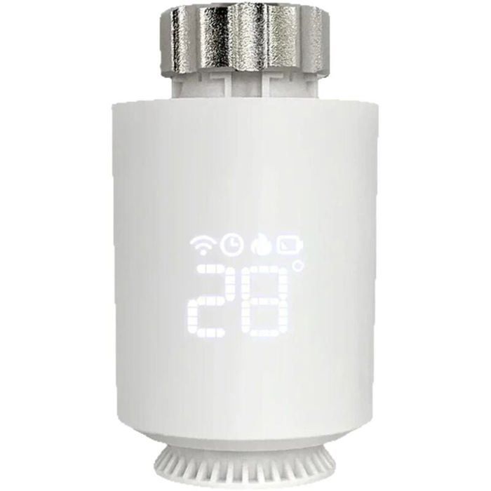 DRE-Tête Thermostatique Radiateur , Vanne Thermostatique Connectée Programmable, Thermostat Radiateur Compatible avec Alexa, Smart