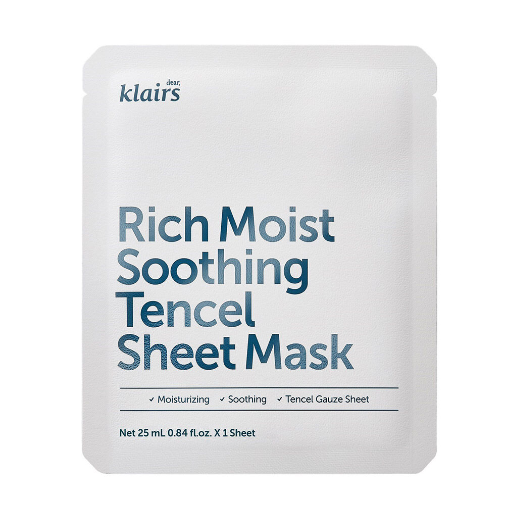 Masque en tissu Tencel hydratant et apaisant Dear Klairs