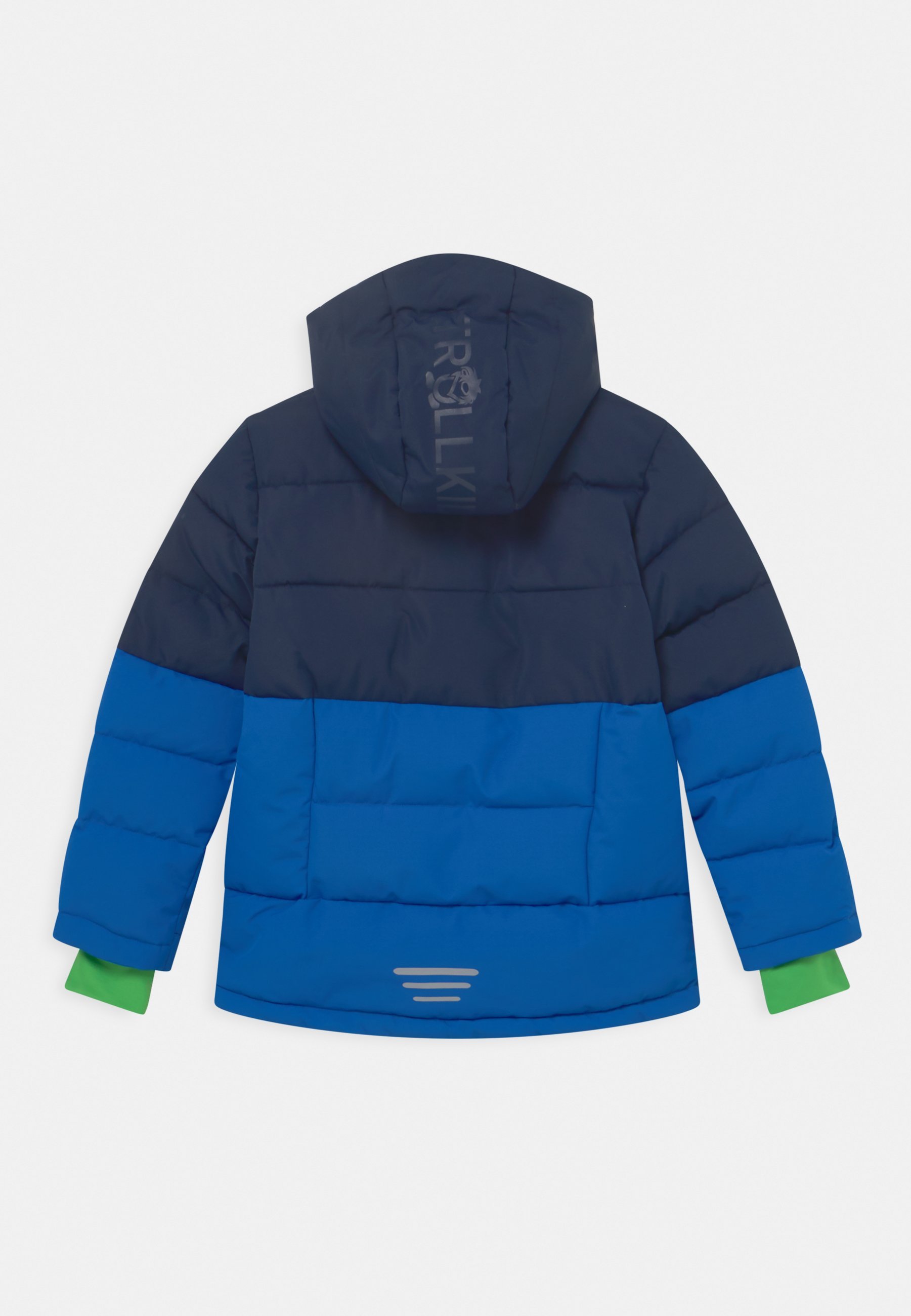 TROLLKIDS KIDS GRYLLEFJORD UNISEX - Veste d'hiver - black/medium blue/bright green