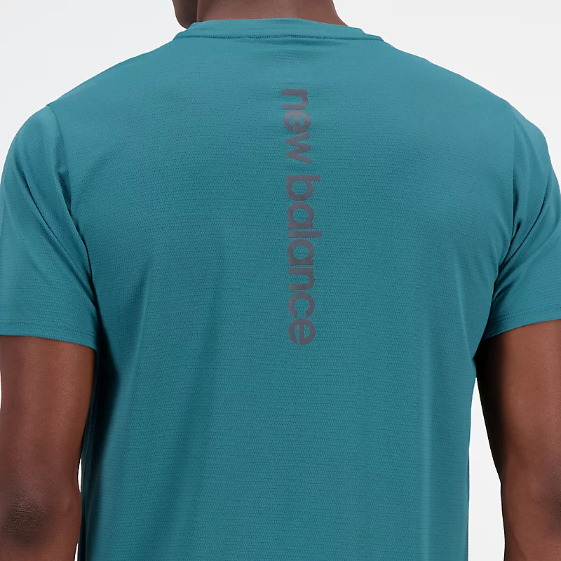 Impact Run AT N-Vent T-shirt met korte mouwen voor heren – Vintage Turquoise