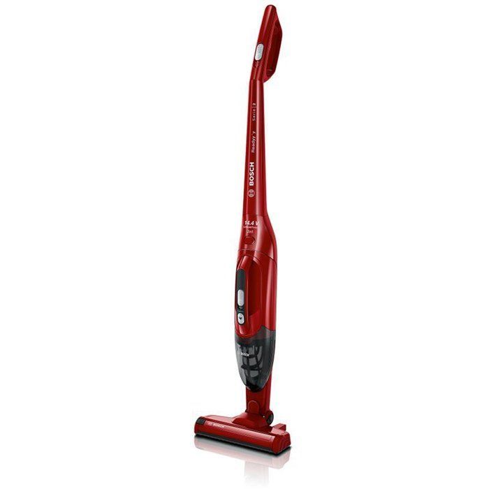 BOSCH BBHF214R - Aspirateur Balai sans fil 2 en 1- Aspirateur de table intégré - Position Parking (tient seul debout)