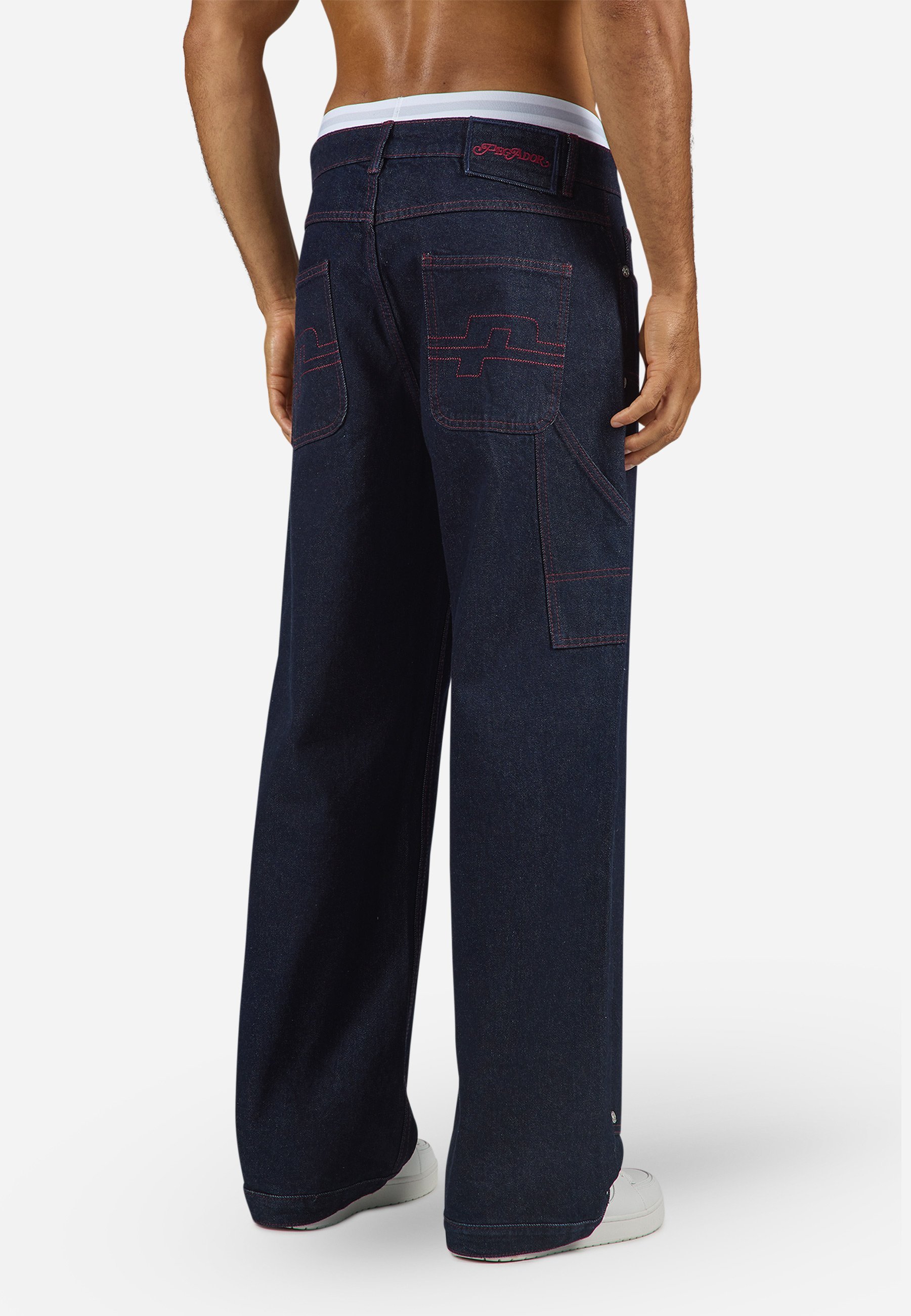 Pegador APEX - Jeans amples - bleu brut foncé