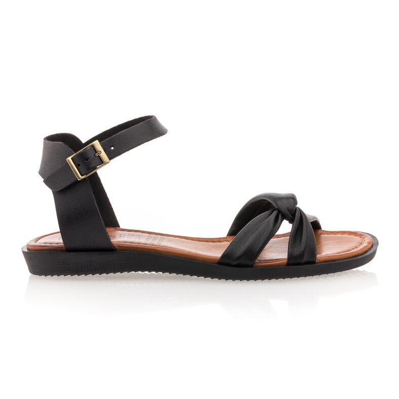Schwarze Damensandalen / Zehenfreie Schuhe