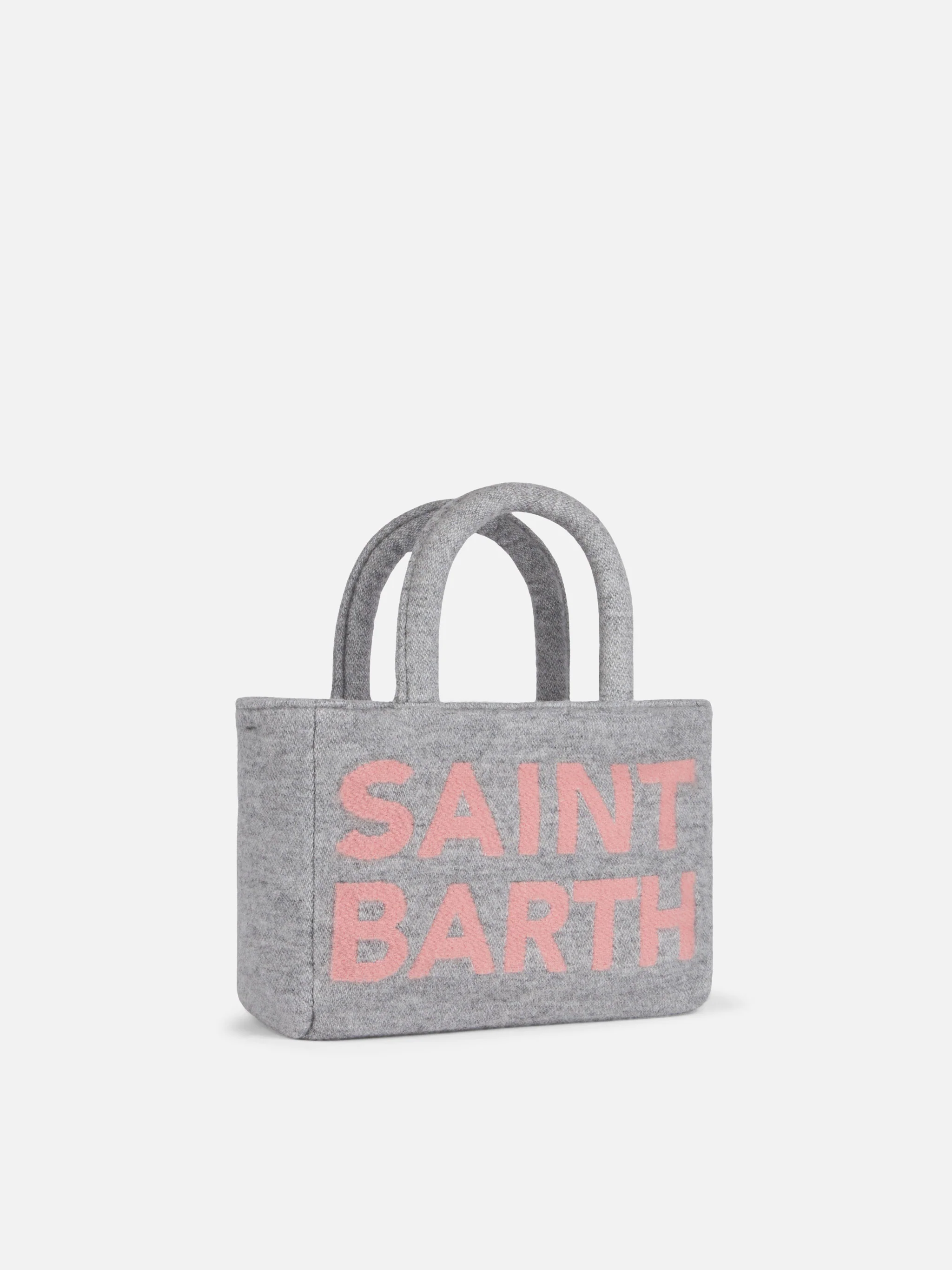Clarine tas van zachte wol met maxi jacquard logo