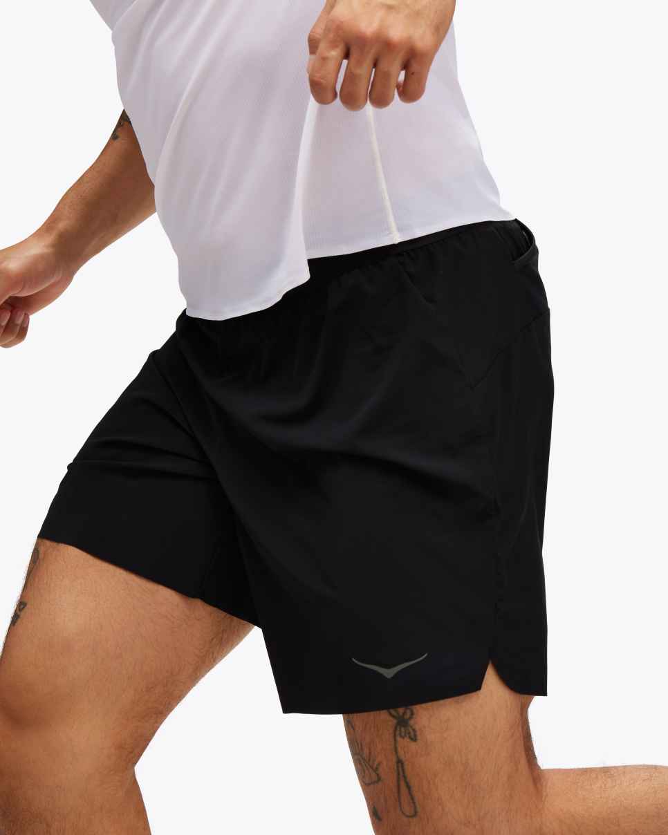HOKA Glide 7-tommers Short con Brief Black