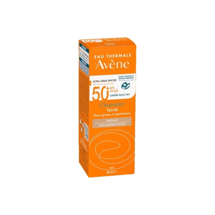 AVENE Avène Sol Cleanance SPF50+ getinte crème met nieuwe formule 50 ml zonbescherming